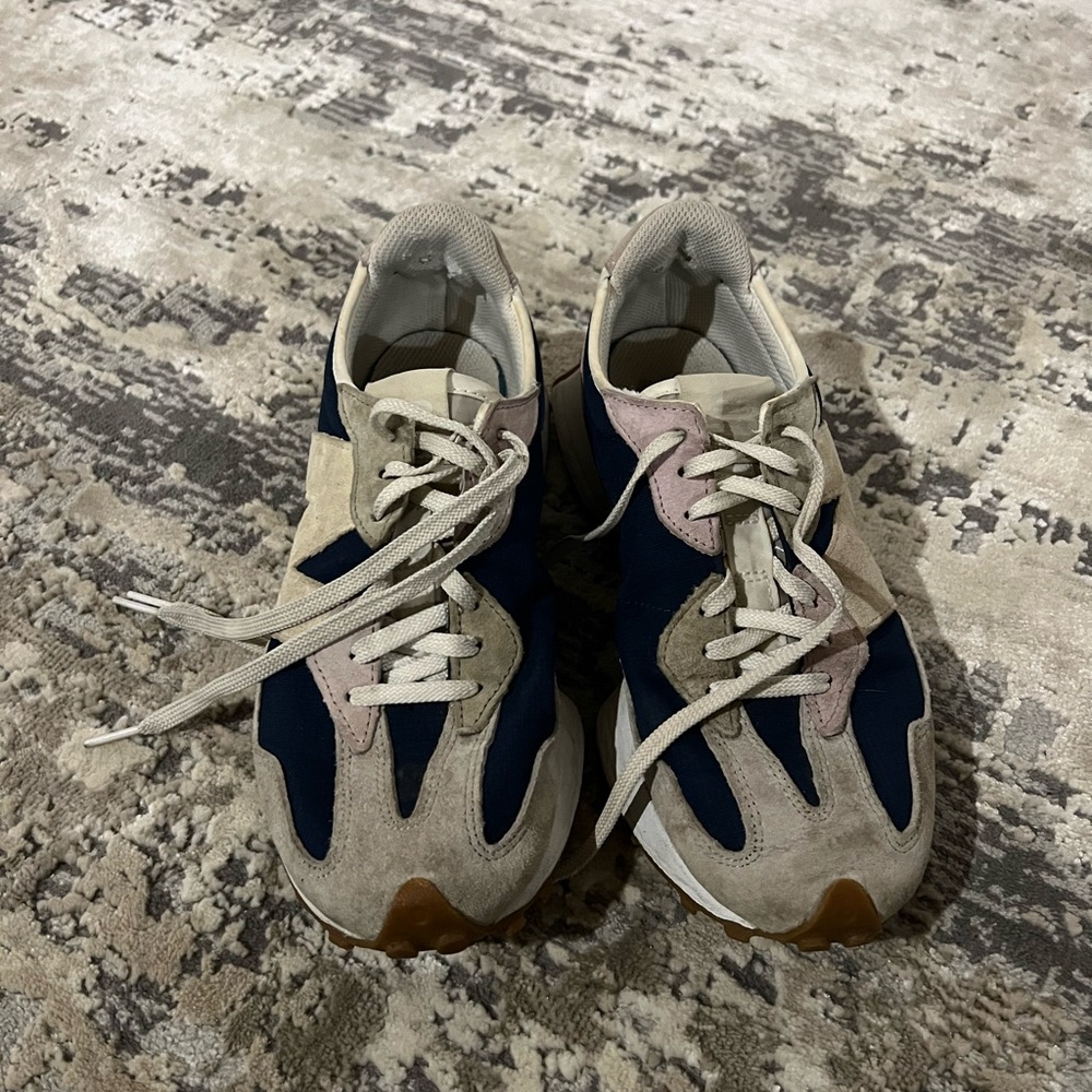 New Balance Natural Indigo Raw Amethyst 327 Sneakers Size 8 US $125 - Picture 3 of 9